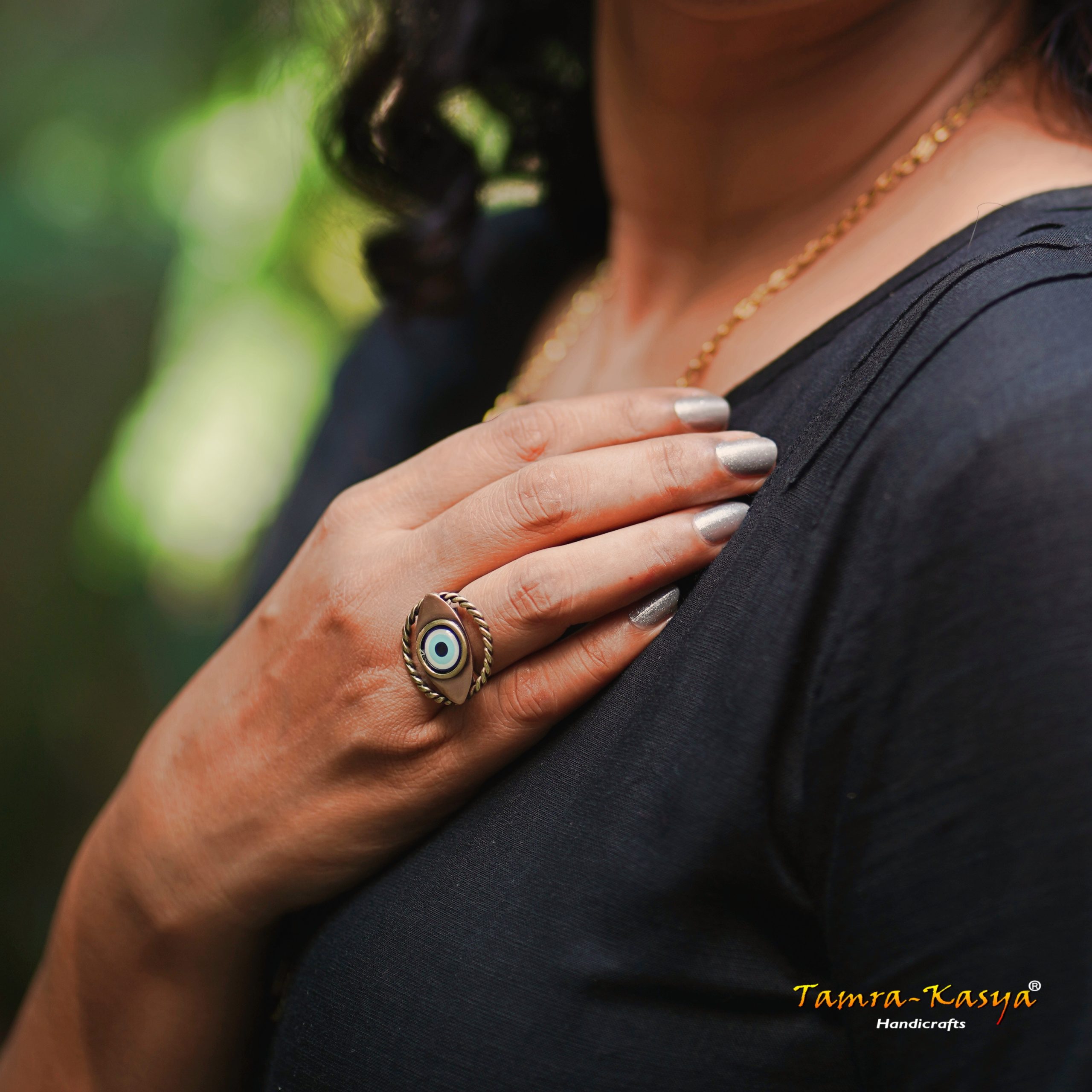 R29-4 EVILE EYE RING BY TAMRA-KASYA