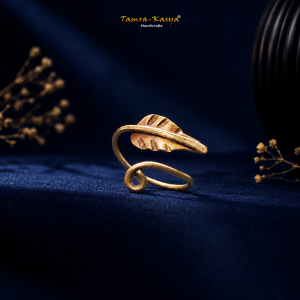 Brass Leaf Ring R1