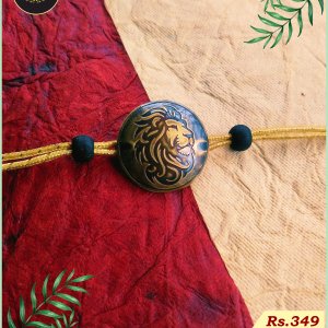 Lion Rakhi handcrafted by brass by Tamra-kasya